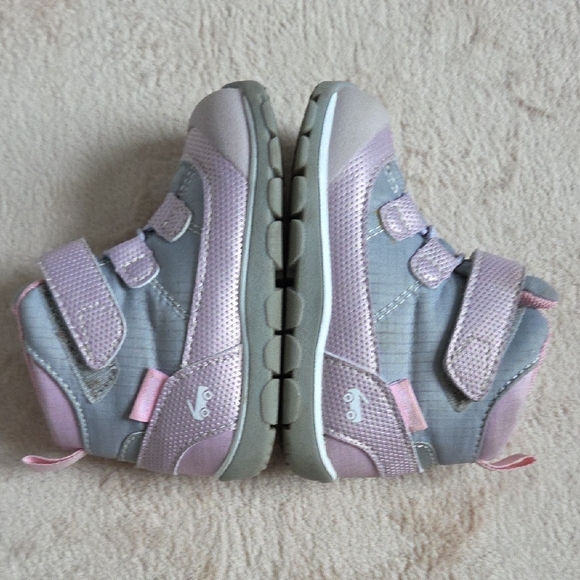 See Kai Run Sam ll Waterproof Boot Grey/Mauve 6 Toddler - Picture 7 of 13